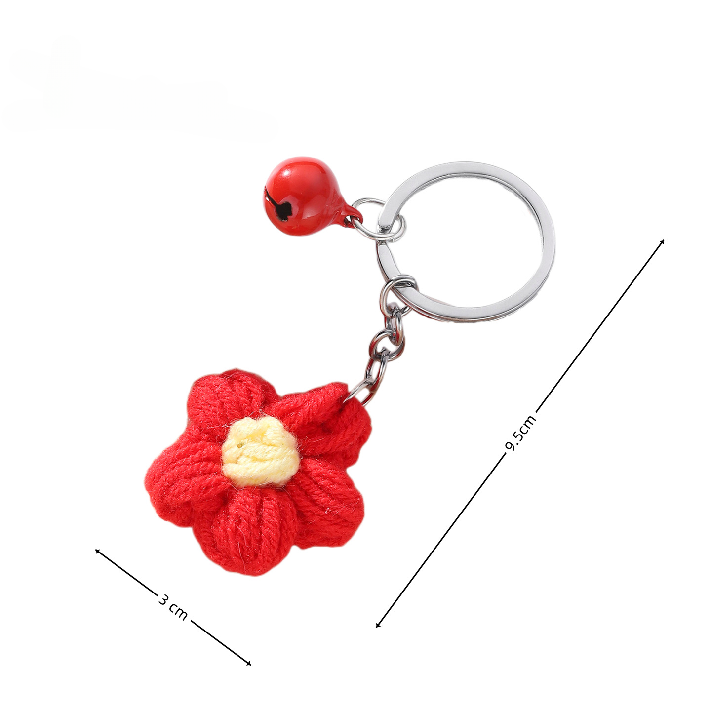 Wholesale Wool Flower Bell Keychain